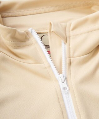 OP／FILA 【Ocean Pacific】フルジップ OPロゴラッシュガード ベージュ