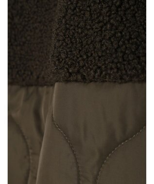 CRAFT STANDARD BOUTIQUE ボア＆キルティングスタンドコート Khaki