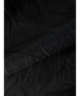 Green Parks シアー裾ドロストシャツ Black