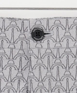 23区GOLF 【MEN】【ストレッチ】エッフェル塔柄 ジャガードパンツ ライトグレー系5