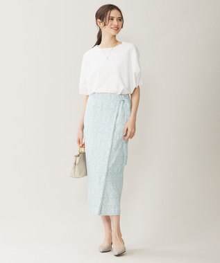 自由区 L 【WEB限定カラーあり・接触冷感・UVカット】クレープストレッチドルマン ニット オフホワイト