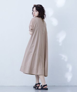 J.PRESS YORK STREET 【WOMEN】ドルマンワンピース ライトグレー系