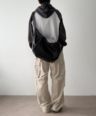 WEGO 【ユニセックス着用ITEM】タックポケットBIGショルダー ブラック