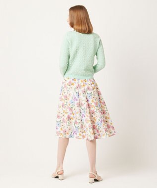 TOCCA 【洗える】FLUFF FLOWERS カーディガン ペールグリーン系