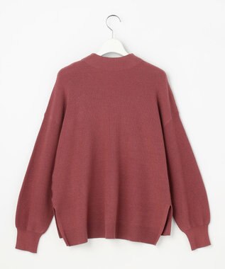 ANY SIS CICA加工 ビューティ畔ボトルネック ニット アッシュローズ