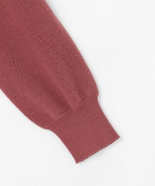 ANY SIS CICA加工 ビューティ畔ボトルネック ニット アッシュローズ