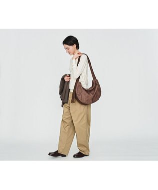 genten 【直営店・WEB限定】アマカ ショルダーバッグ大 ダークブラウン