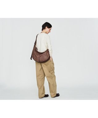genten 【直営店・WEB限定】アマカ ショルダーバッグ大 ダークブラウン