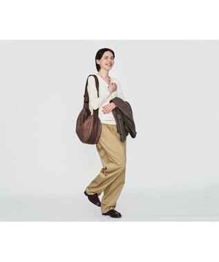 genten 【直営店・WEB限定】アマカ ショルダーバッグ大 ダークブラウン