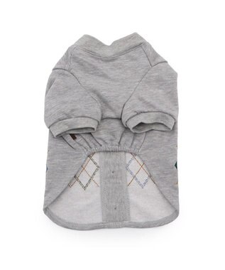 PET PARADISE ペットパラダイス カーディガン風 トレーナー 小型犬 グレー