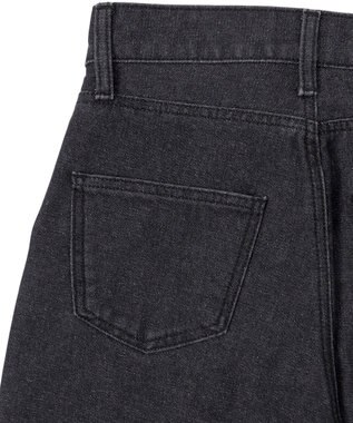 WEGO 【MLサイズ展開】ハートサイドラインストレートパンツ ブラック