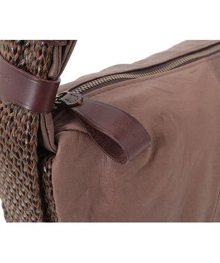 genten 【直営店・WEB限定】アマカ ショルダーバッグ大 ダークブラウン