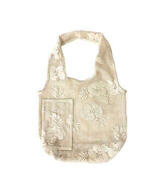 ROOTOTE 1088【洗濯可能】SC.ルーショッパーグランデ.レース-A 02：キナリ