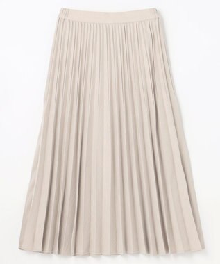 ANY 【ウエストゴム】リネンライクエアーヴィンテージ プリーツスカート サンドベージュ