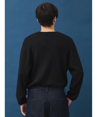 CRAFT STANDARD BOUTIQUE ワイドリブクルーネックニットプルオーバー Black