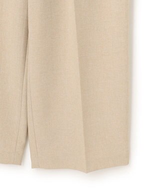 uncrave ウォッシャブルドライサップ ワイドパンツ（サスペンダー付き） シャンブレーベージュ