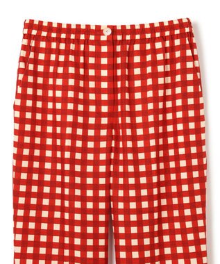 JOSEPH ヴィシー コットンシルク　クロップドトラウザーズ Crimson Combo