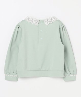 組曲 KIDS 【110-140㎝】レースカラー トレーナー ミントグリーン