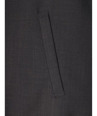 CRAFT STANDARD BOUTIQUE ポリエステルツイルスポーツジャケット Charcoal Gray