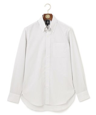 J.PRESS MEN 【PREMIUM PLEATS / 形態安定】エンドオンエンド シャツ / B.D. ライトグレー系