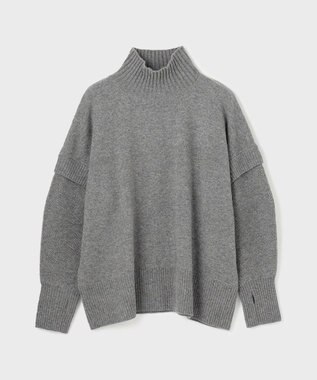 GRACE CONTINENTAL クーマラムニットトップ グレー