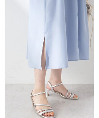 earth music&ecology ＳＥＴ２点シャーリングビスチェ×シャツワンピース Sax