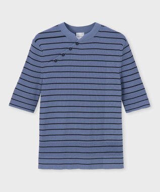 洗える】ボタンボーダー 半袖ニット / Paul Smith | ファッション通販 