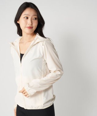 OP／FILA 【FILA】ラッシュガードフルジップ 軽量布帛パーカー オフホワイト