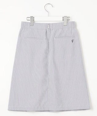 23区GOLF セットアップ企画【23Fondation/WOMEN】【吸水速乾】サッカーストライプ ツーピース ネイビー系2