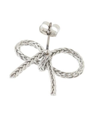 Green Parks ・ＨＡＬＦ　ＴＩＭＥ　リボンピアス Silver