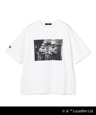 JOSEPH HOMME 【WEB限定】【スター・ウォーズ 】 JOSEPH HOMME スター・ウォーズ / リラックスフォルム クルーネックプリントTシャツ ホワイト系2