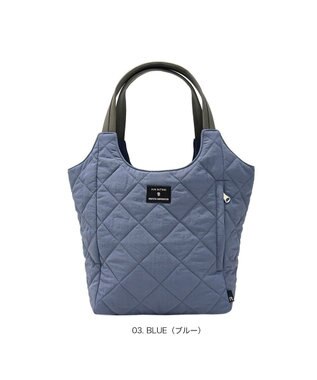 ROOTOTE 3674【仕切り+自立+撥水】LT.ラウンド.パルーティ.キルト-D 03：ブルー