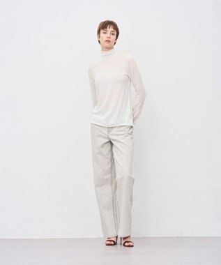 uncrave 【upper hights×uncrave】THE NIECE ストレートデニムパンツ ホワイトスモーク