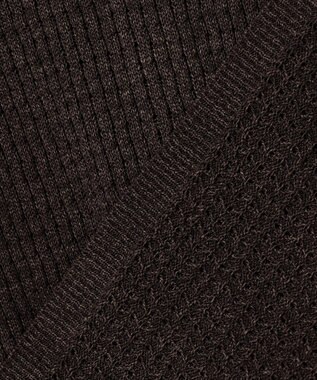 UNFILO MENS 【接触冷感】ドライタッチ メッシュニットシャツ ブラウン