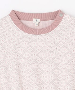 組曲 KIDS 【150-160㎝】 フロストフラワージャガード ワンピース ラベンダー