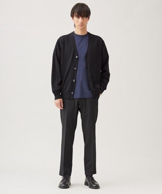 UNFILO MENS スゴ機能美 ニット カーディガン ブラック