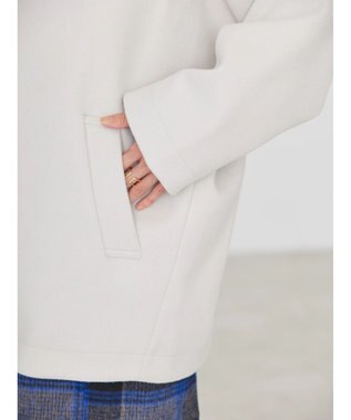 AMERICAN HOLIC 中空ＦＩＢＥＲコクーンミディコート Light Gray