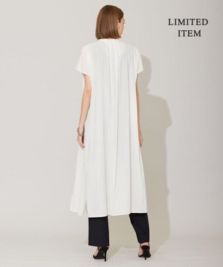 ICB 【WEB限定・洗える】 バンドカラーワンピース オフホワイト系