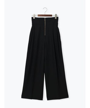 Te chichi ハイウエストフロントジップワイドパンツ《2025Autumn catalog item》 ブラック