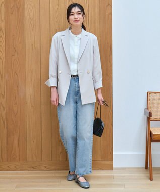 【大好評につき新色登場/ウエストゴム/ストレッチ】ワイドデニムパンツ