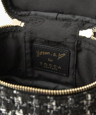 TOCCA 【ヨンアさんコラボ】PILA VANITY BAG ヴァニティ バッグ ブラックツイード系