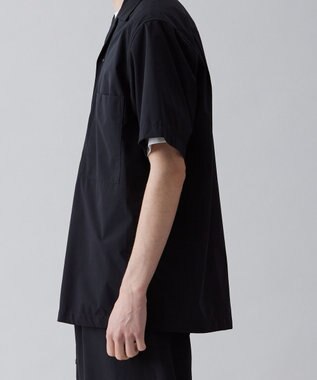 UNFILO MENS FINE MOVE オープンカラーシャツ [23年春夏商品] ブラック