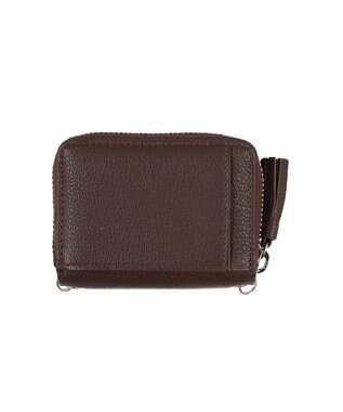 UNBILLION ペルケ perche / ドット刺繍ジャバラチャームウォレットショルダー ブラウン