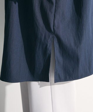 Green Parks ミディ丈ミリタリーシャツワンピース Dark Navy