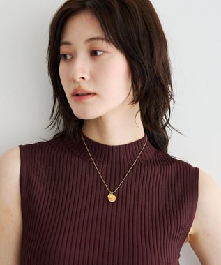 YECCA VECCA ハイネックノースリーブニット Brown