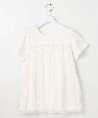 【汗ジミが目立たない・洗える】バルーンチュール Tシャツ