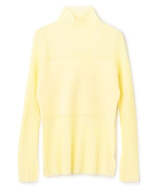 uncrave シアーニット コンビトップス クリームイエロー