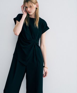  バックサテンジョーゼット オールインワン