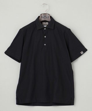 GOTAIRIKU 2年連続売上NO1【仕事で着られる】キレイめ 鹿の子ビズポロシャツ ブラック系