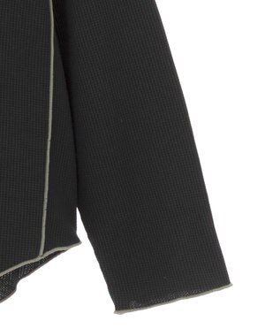 AMERICAN HOLIC ワッフル配色メロープルオーバー Black